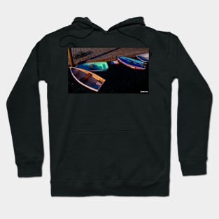 Boats Docked at Sunset Hoodie